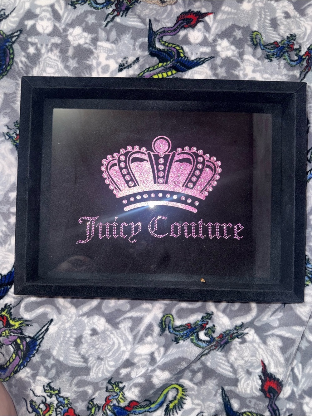 Juicy Couture Pink Crystal Trinket Tray